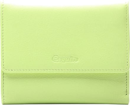 Esquire Leren Portemonnee Viktoria Flap Wallet Lime Lichtgroen