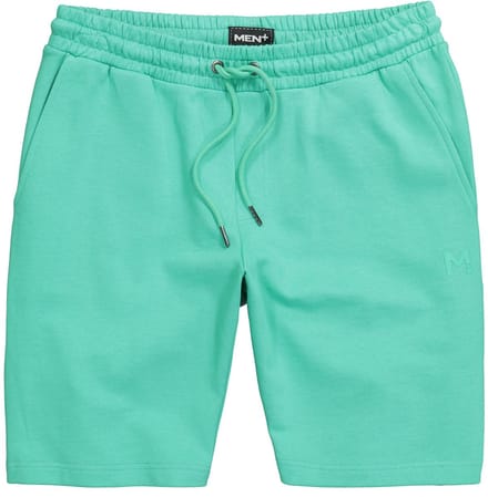 Men Plus - Heren - Sweatbermuda basic elastische tailleband - Smaragdgroen - Maat L