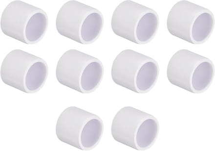 10 Stuks 1/2 Inch PVC Pijp Eindkap Fitting, Plug Adapter voor DIY Planken en Tuinondersteuning, Geschikt voor Opslagstructuren
