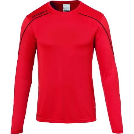 Uhlsport Stream 22 Voetbalshirt Lange Mouw Heren - Wit / Rood | Maat: M