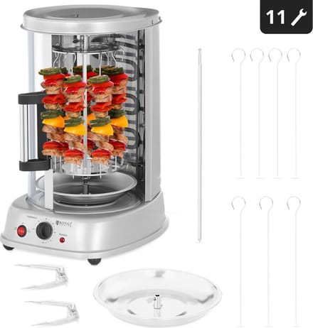 Verticale grill - 3-in-1 - 1.500 W - 21 L - Royal Catering