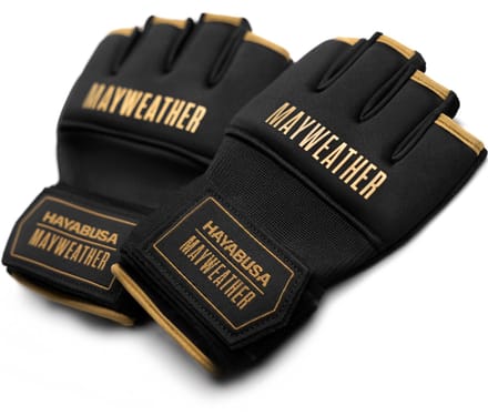 Hayabusa Mayweather Deluxe Quick Wraps – Zwart/Goud | Gelpadding & Polssteun - S