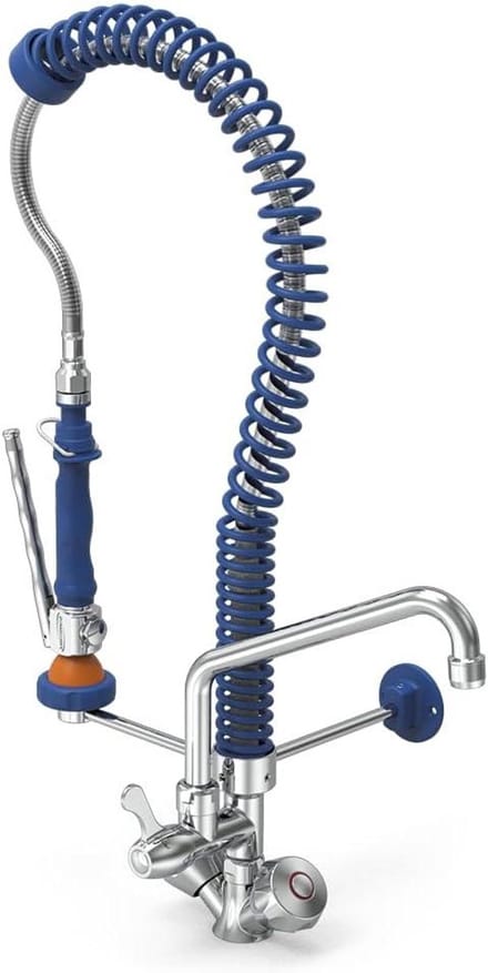 Douchekraan Extra Laag - Kraan Zwanenhals - Douchen & Afwassen - Dubbele Wateruitloop - 60 x 30 x 60 cm