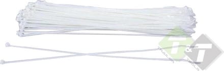 Kabelbinders - tiewraps wit - 3.6mm x 150mm 100 stuks - Bundelbandjes - kabelbandjes