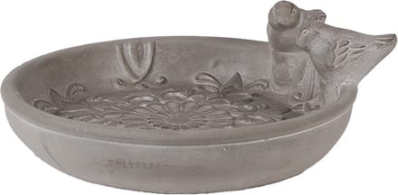 Clayre & Eef Vogelvoederbak 25x24x9 cm Grijs Steen Vogels