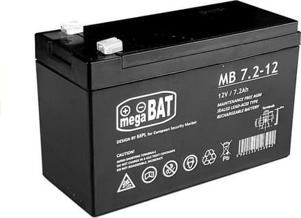 Accu voor Elektrische Kinderauto - 12V 7.2Ah - Zwart