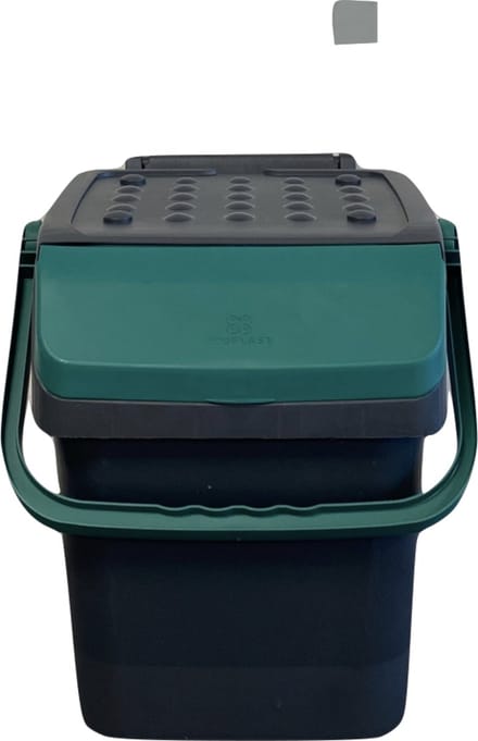 Mari afvalbak 28 liter - afvalemmer - groen - afvalscheiden organisch - GFT - sorteer afvalbak - sorteer bak