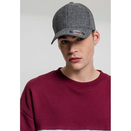Urban Classics - Melange Flexfit pet - S/M - Grijs