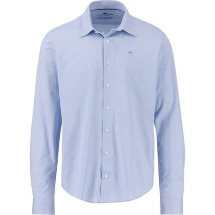 Fynch-Hatton Overhemd 24/7 Explorer Structure Jersey Faux-Uni Kent Crystal Blue / male