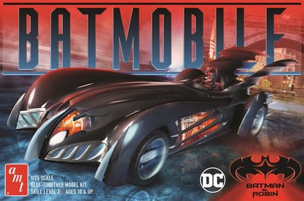 AMT Modelbouwpakket Militaire voertuigen - 1295 Batmobile - Batman - Robin Movie Plastic - 1:25 - Modelbouw