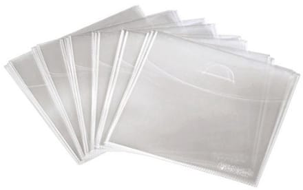 Transparante CD/DVD-beschermhoezen - 75 stuks