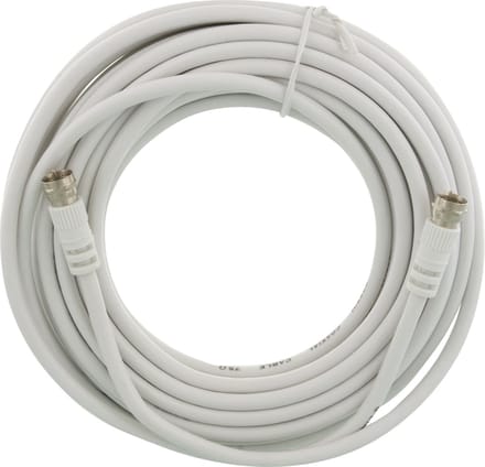 Q-Link coax kabel RG59 10 meter met F-connector wit