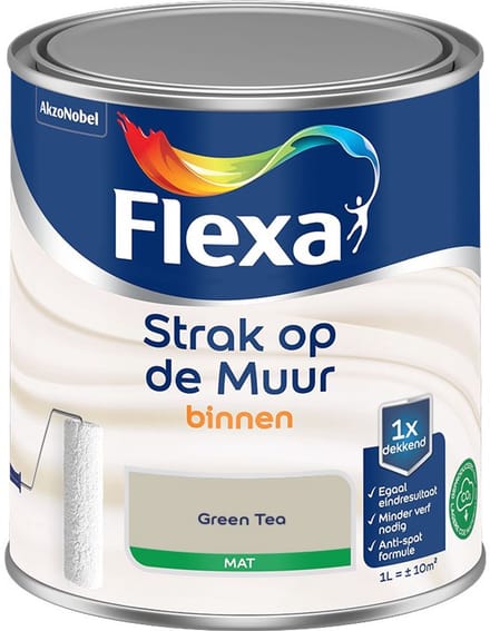 Flexa - Strak Op De Muur Binnen Mat - Green Tea - Mengverf - 1 L