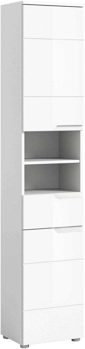 Solero hoge kast wit hoogglans MDF TZ - 34x38x193cm