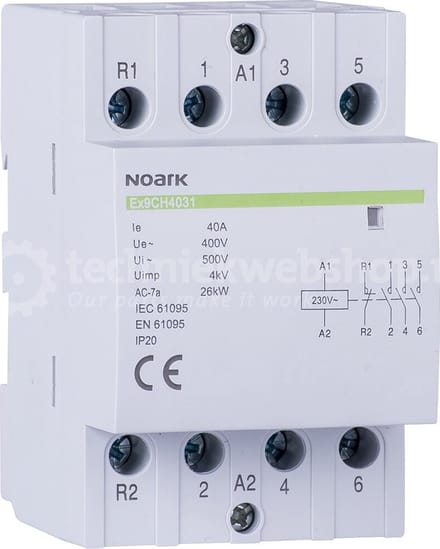 NOARK Electric Europe Ex9CH63_4P Installatiehulpschakelaar