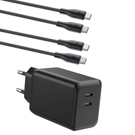 Usb C adapter 45w + usb C kabels - Snellader 45w - Super Fast Charger - Lange usb C oplader