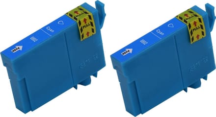 KATRIZ® huismerk inkt voor|Epson T0802|12ml | ( 2stuks) - Met chip