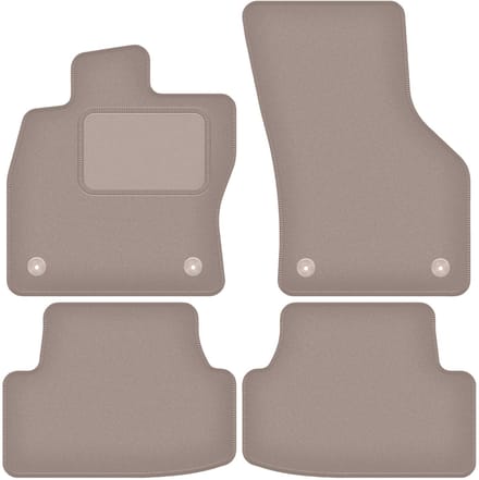 Beige veloursmatten voor: Volkswagen eGolf hatchback (2014-2019)