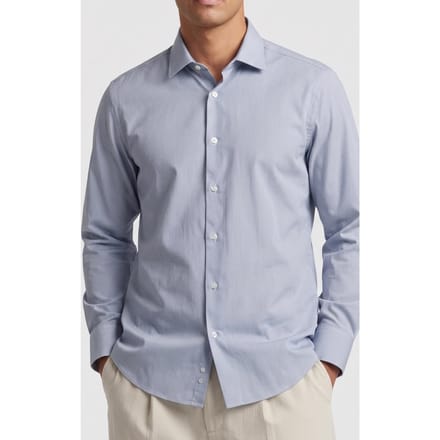 Calvin Klein Regular Perf Solid Shirt Teal Blue Taglia: 43 | Camicie Business Outlet | Uomo | Blu