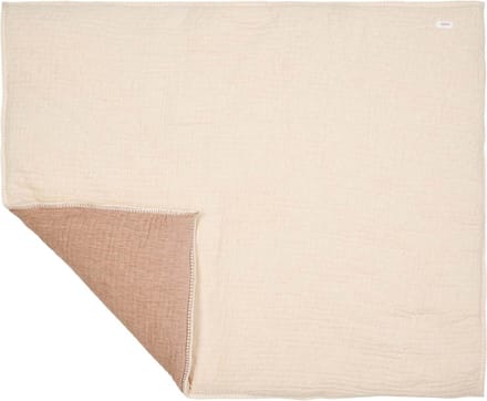 Koeka boxkleed Rivoli warm white/caffe 75x95