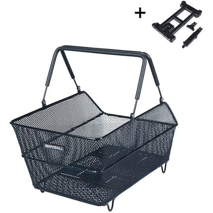 Fietsmand Basil Cento achterwielmand Multisystem NX - zwart