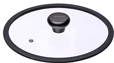 Glazen deksel met siliconen rand - 24 cm