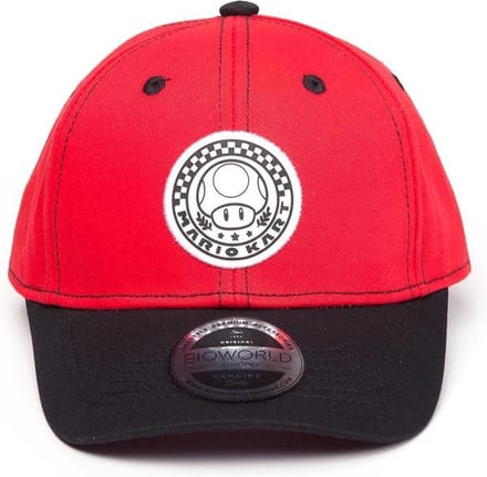 Nintendo Super Mario Snapback pet kinderen Mario Kart Mushroom Rood