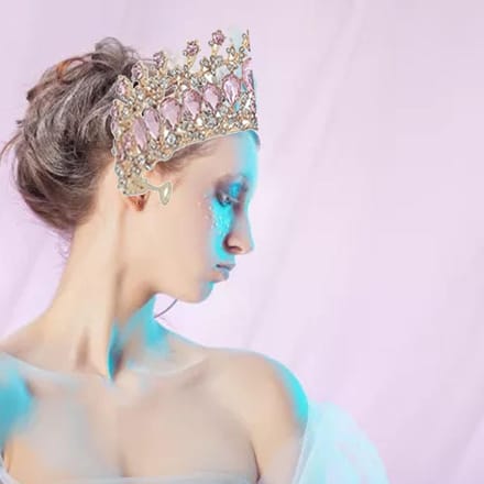 Dames Bruiloftskroon Bruid Legering Strass Kroon Haaraccessoires voor Prom Kostuumfeest Roze en Goud gray