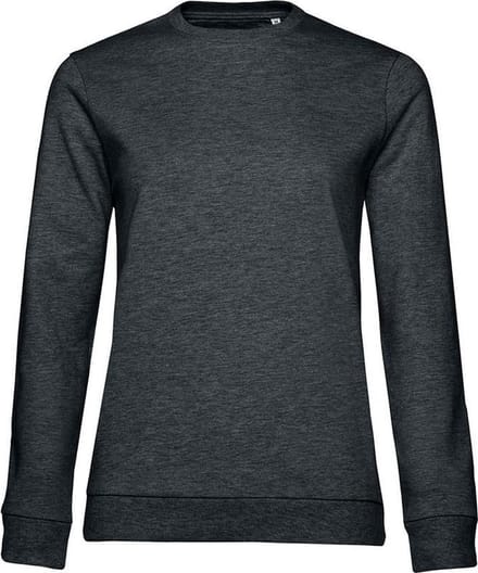 B&C Dames/dames Set-in Sweatshirt (Asfalt Heide)