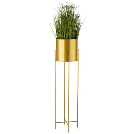 LoftPlant Elegance - Plantenstandaard - Modern loftdesign - Staalconstructie - Goudkleurig - 95 cm