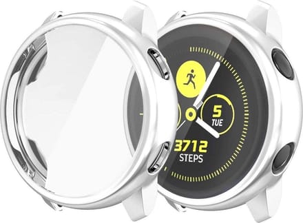 YPCd Samsung Galaxy Watch Active Siliconen Case - Zilver - 44mm