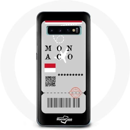 Hoesje voor Samsung Galaxy S10 Monaco vliegticket