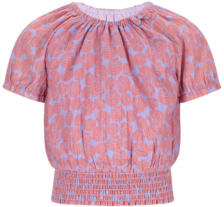 NONO - Tomas Shells AOP Blouse - Galaxy Lilac - Maat 104