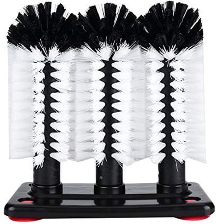 Dailygoods - 3 Borstels voor Schoonmaak Waterflessen en Glazen