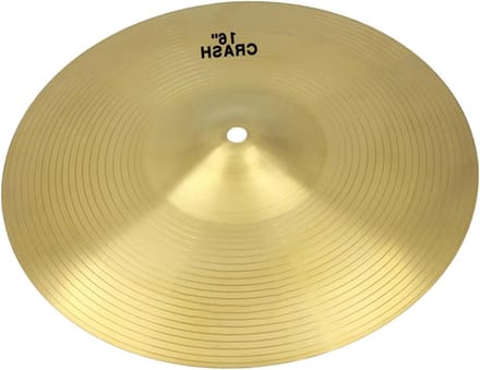 Crash Bekken - Percussie Instrument - Muziek Maken - Duurzaam Messing - 16 Inch - Metaal