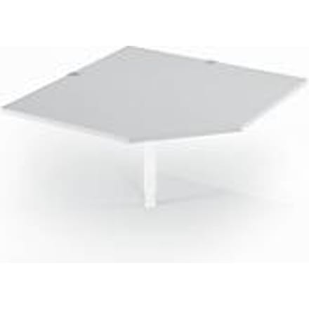 Schäfer Shop Select PLANOVA BASIC hoekplank, B 1200 x D 1200 mm, lichtgrijs/wit