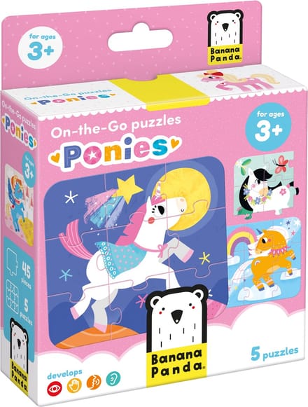 Banana Panda On-the-Go Puzzel Pony's 3+.