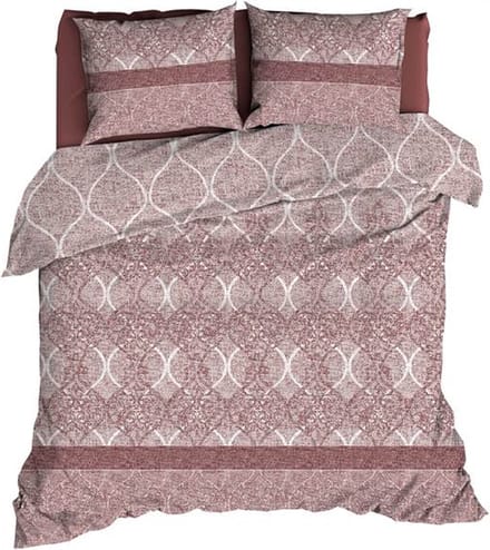 Satin d'Or Godiva Dekbedovertrek - Extra breed - 260x200/220 cm - Oudrose