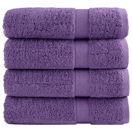 vidaXL - Badhanddoeken - SOLUND - 4 - st - 600 - g/m² - 70x140 - cm - paars