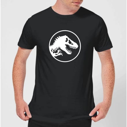 Jurassic Park Circle Logo Men's T-Shirt - Black - S