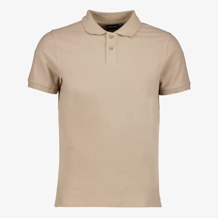 Unsigned heren polo beige - Maat L