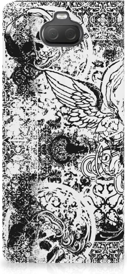 Mobiel BookCase Sony Xperia 10 Skulls Angel