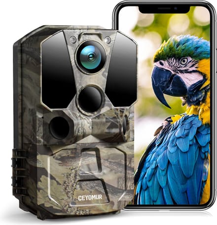 CEYOMUR CY65 Wildcamera - 30MP 1296P - WiFi en Bluetooth - 120° Motion Sensor - 0.2s Trigger Time - IP66 Waterproof
