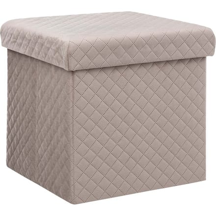 Eazy Living Poef + Opbergbox Darlene Beige