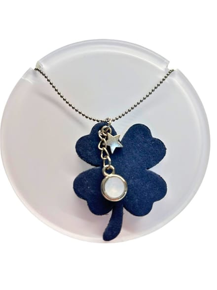2 Love it Klaver Dark Denim - Ketting