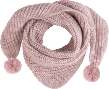 Baby's Only Driehoek sjaal met Pompon Cool - Oud Roze - 3-8 jaar - 100% acryl - GOTS