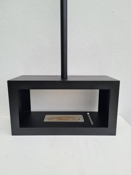 Stalen hangende haard 75/40 bio ethanol