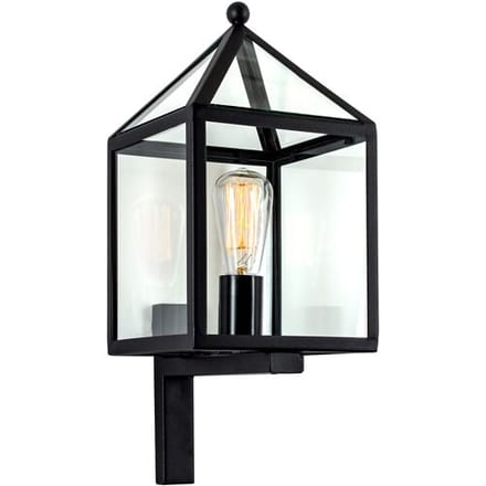 KS Verlichting Bloemendaal Muurlamp Zwart met LED