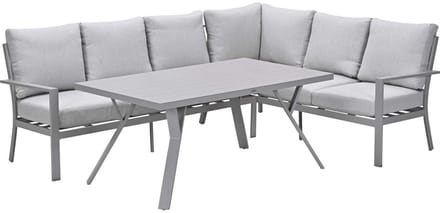 Garden Impressions Sergio lounge-dining set rechts - taupe-valley sand