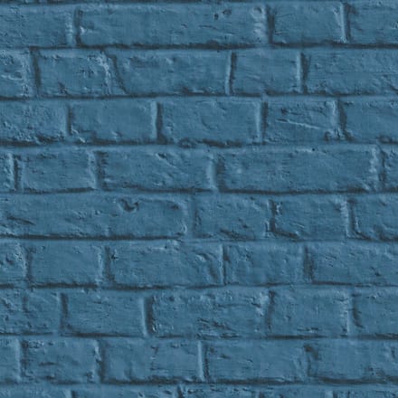 Steen tegel behang Profhome 369123-GU vliesbehang licht gestructureerd met structuur mat blauw 5,33 m2